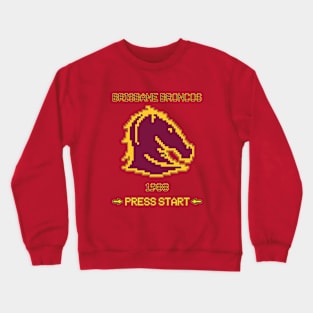 Brisbane - - Pixel Art - RETRO BRONCOS Crewneck Sweatshirt